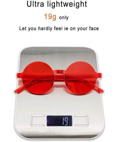 One Piece Rimless Sunglasses Transparent Candy Color Tinted Eyewear - 112 10 Color - C518UMXRLI6 $15.14 Oval