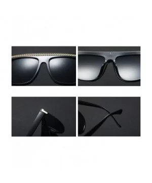 Fashion Chain Sunglasses Men Oversized Square Sun Glasses for Women Accessories (leopard) - CC18KHZUWQ3 $6.97 Square