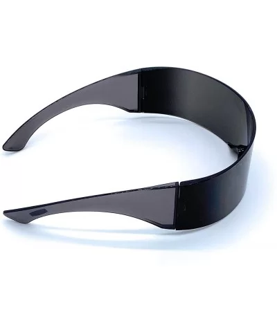 Futuristic Shield Sunglasses Monoblock Cyclops 100% UV400 - CF198OYKNRQ $6.84 Goggle