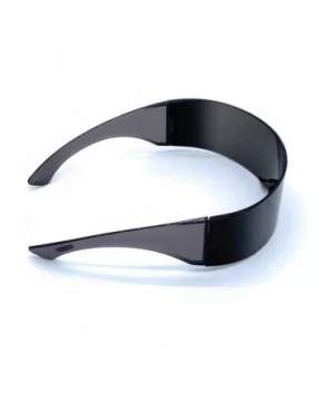 Futuristic Shield Sunglasses Monoblock Cyclops 100% UV400 - CF198OYKNRQ $6.84 Goggle