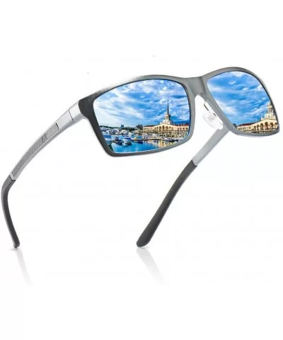 Polarized Photochromic Sunglasses Mens Lens Driving Glasses Driver Safty Goggles - 5silver Black - CB194O5GT54 $19.68 Oversized