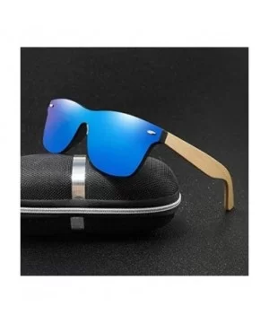 Wood Sunglasses Men Women Square Bamboo Women for Women Men Mirror Sun Glasses Oversize Retro-KP8849-C1 - CR198AAMWUS $32.47 ...