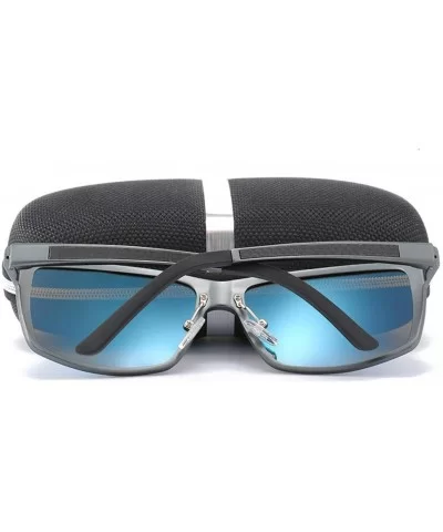 Polarized Photochromic Sunglasses Mens Lens Driving Glasses Driver Safty Goggles - 5silver Black - CB194O5GT54 $19.68 Oversized