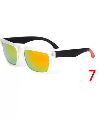 Vintage Sunglasses Men Reflective Mirror Sun Glasses Women Retro Square Driving Eyewear - 11 - C7194OLRL8K $22.69 Square