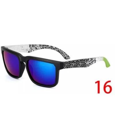 Vintage Sunglasses Men Reflective Mirror Sun Glasses Women Retro Square Driving Eyewear - 11 - C7194OLRL8K $22.69 Square