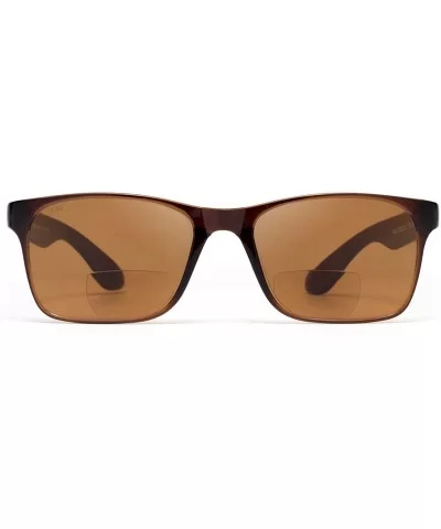 Classic Bifocal Outdoor UV400 Protection Reading Sunglasses Uni-lens Sun Readers for Men and Women - Brown - CW18YDITN4Y $16....