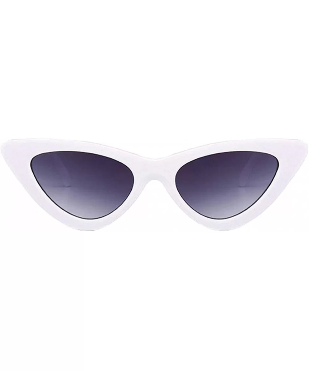 Clearance Women Fashion Cat Eye Shades Sunglasses Integrated UV Candy Colored Glasses - G - C718S2WNG6Q $7.85 Rimless