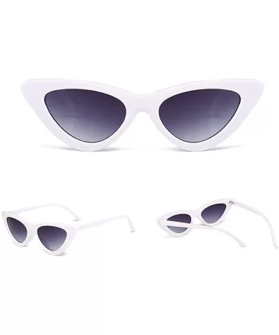 Clearance Women Fashion Cat Eye Shades Sunglasses Integrated UV Candy Colored Glasses - G - C718S2WNG6Q $7.85 Rimless