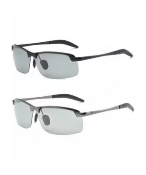 Brainart Men's Photochromic Sunglasses with Polarized Lens 100% UV for Outdoor - Gray - CI199KAYK2G $17.46 Goggle