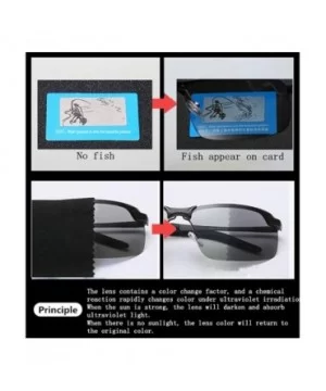 Brainart Men's Photochromic Sunglasses with Polarized Lens 100% UV for Outdoor - Gray - CI199KAYK2G $17.46 Goggle