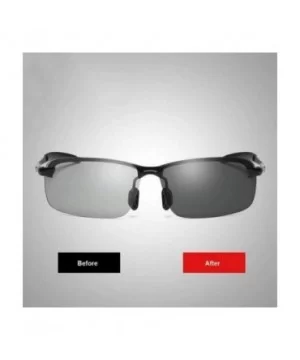 Brainart Men's Photochromic Sunglasses with Polarized Lens 100% UV for Outdoor - Gray - CI199KAYK2G $17.46 Goggle