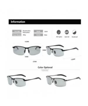 Brainart Men's Photochromic Sunglasses with Polarized Lens 100% UV for Outdoor - Gray - CI199KAYK2G $17.46 Goggle