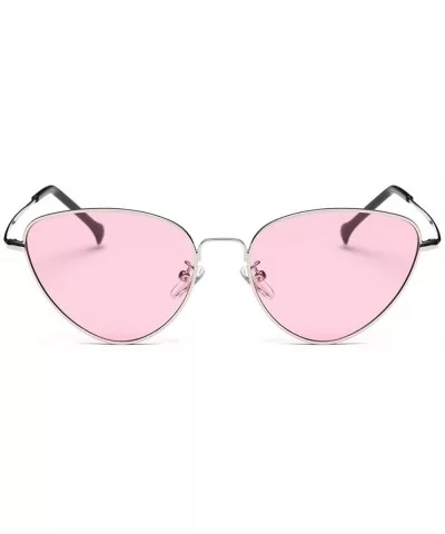 Retro Vintage Cat Eye Sunglasses for Women - Pink - C41947W5HA7 $7.94 Aviator