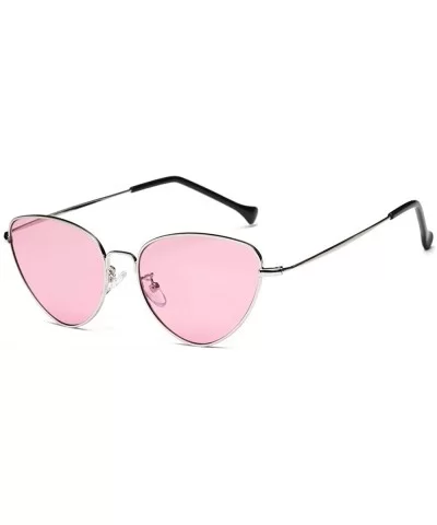 Retro Vintage Cat Eye Sunglasses for Women - Pink - C41947W5HA7 $7.94 Aviator