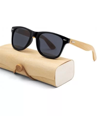 Retro Sunglasses Men Bamboo Sunglass Women Sport Goggles Gold Mirror Sun Glasses - C8 - CA194ONDKH6 $15.84 Square