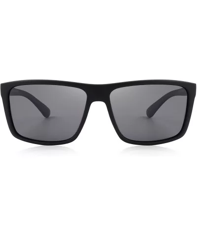 Men Polarized Sunglasses Male Women Outdoor Fishing Sun glasses - Matte Black - CC189UX008L $9.08 Square