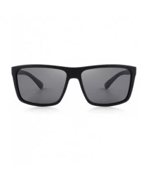 Men Polarized Sunglasses Male Women Outdoor Fishing Sun glasses - Matte Black - CC189UX008L $9.08 Square