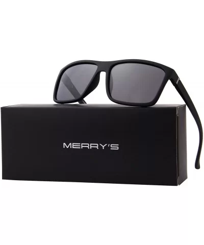 Men Polarized Sunglasses Male Women Outdoor Fishing Sun glasses - Matte Black - CC189UX008L $9.08 Square