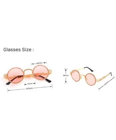 Vintage Sunglasses Designer Colorful Rhinestone - CV18URELGDT $11.26 Round