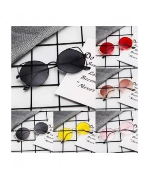 Sunglasses for Women Cat Eyes New Fashion Goggles Mirror Protection Metal Frame - Black - CI18SYK78MW $9.73 Goggle