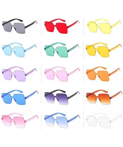 Fashion Sunglasses Women Ladies Red Yellow Square Sun Glasses FeDriving Shades UV400 Oculos De Sol Feminino - CV198AHM8GO $23...