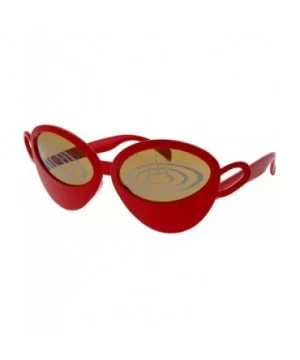 Halloween Costume Sunglasses Glasses Scary Party Men Women Adult - Coffee Cup-red - CX127OQ1XMD $7.11 Oversized