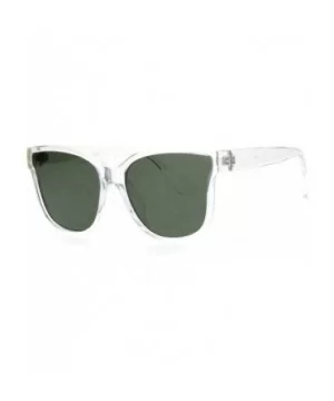 Womens Butterfly Shape Panel Lens Plastic Minimal Sunglasses - Clear Green - CK18Q79HO8U $5.31 Oversized