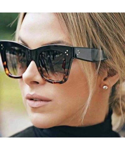 2019 Fashion Cat Eye Leopard Sunglasses Vintage Women Brand Designer Plastic C2 - C3 - CN18YZWKIUG $7.35 Aviator