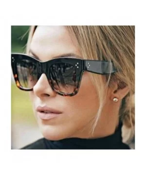 2019 Fashion Cat Eye Leopard Sunglasses Vintage Women Brand Designer Plastic C2 - C3 - CN18YZWKIUG $7.35 Aviator