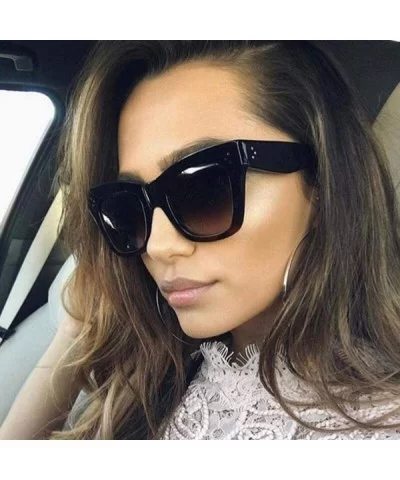 2019 Fashion Cat Eye Leopard Sunglasses Vintage Women Brand Designer Plastic C2 - C3 - CN18YZWKIUG $7.35 Aviator