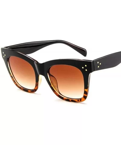 2019 Fashion Cat Eye Leopard Sunglasses Vintage Women Brand Designer Plastic C2 - C3 - CN18YZWKIUG $7.35 Aviator