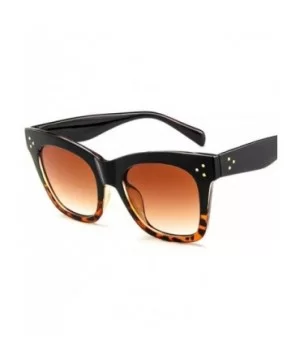 2019 Fashion Cat Eye Leopard Sunglasses Vintage Women Brand Designer Plastic C2 - C3 - CN18YZWKIUG $7.35 Aviator