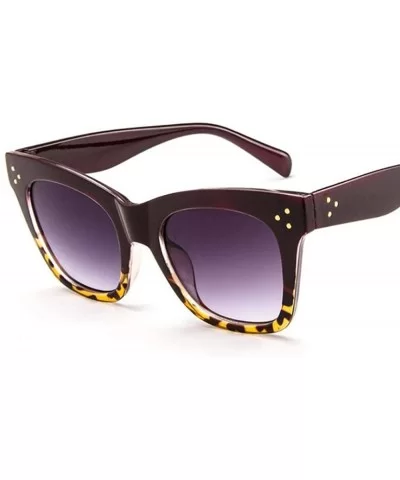 2019 Fashion Cat Eye Leopard Sunglasses Vintage Women Brand Designer Plastic C2 - C3 - CN18YZWKIUG $7.35 Aviator