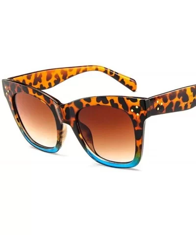 2019 Fashion Cat Eye Leopard Sunglasses Vintage Women Brand Designer Plastic C2 - C3 - CN18YZWKIUG $7.35 Aviator