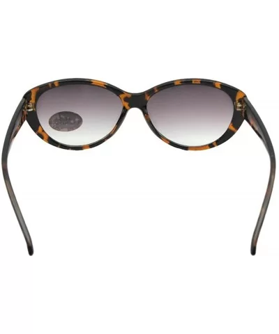 Fashion Cat Eye Full Reading Lens Sunglasses R99 - Tortoise Frame Gray Lenses - CA18G2K5WR2 $9.81 Cat Eye