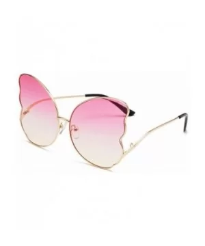 Butterfly-Shaped Sunglasses Street-Shooting Versatile Sunglasses Women'S Large-Frame Glasses - Style 4 - CI18UGKZNZQ $15.57 B...