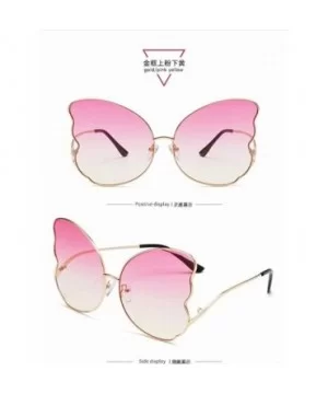 Butterfly-Shaped Sunglasses Street-Shooting Versatile Sunglasses Women'S Large-Frame Glasses - Style 4 - CI18UGKZNZQ $15.57 B...