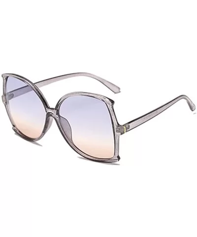 women fashion Simple sunglasses Retro glasses Men and women Sunglasses - Gray - C018LLCT0A8 $6.89 Sport