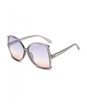 women fashion Simple sunglasses Retro glasses Men and women Sunglasses - Gray - C018LLCT0A8 $6.89 Sport