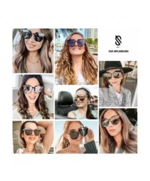 Fashion Round Sunglasses for Women Men Oversized Vintage Shades SJ2057 - 0c4 Tortoise Frame/Grey Lens - CS18XCYLOGR $12.91 Oval