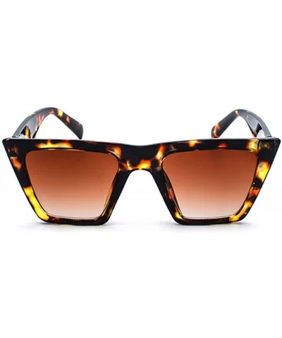 Small Vintage Cat Eye Sunglasses Retro Cateye Sun Glasses for Women Fashion Style - Leopard Frame/Brown Lens - CF196UOYXN5 $8...