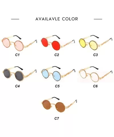 Vintage Sunglasses Designer Colorful Rhinestone - CV18URELGDT $11.26 Round