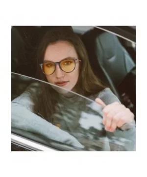 Glasses Driving Polarized Lens Rainy Indoors - Flower Frame/Polarized Yellow Lens - CS18AOICMKN $10.08 Round