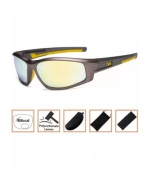 Bifocal Sports Sunglasses TR90 Frame Outdoor Reading Sunglasses - Gold-mirror - C518NCTZHYW $6.11 Sport