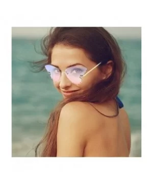 Butterfly Sunglasses Gradient Creative - C - CQ1906EYUI9 $7.39 Butterfly