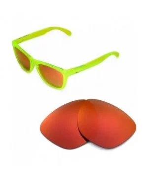 Replacement Lenses Frogskins Sunglasses - 11 Options Available - Fire Red Mirror Coated - Polarized - C91179V9XDP $13.89 Sport