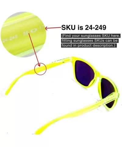 Replacement Lenses Frogskins Sunglasses - 11 Options Available - Fire Red Mirror Coated - Polarized - C91179V9XDP $13.89 Sport