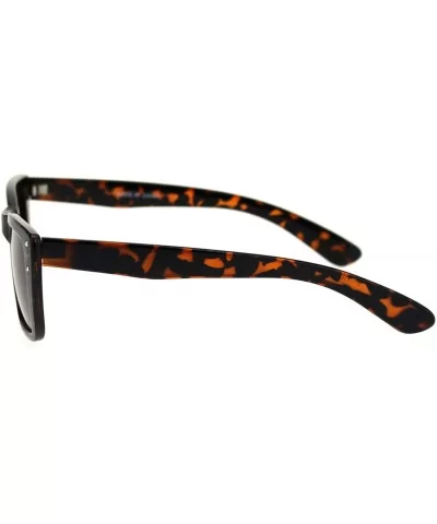 Polarized Womens Rectangular Mod Plastic Light Weight Sunglasses - Tortoise Brown - C818RIC4XY7 $7.61 Rectangular