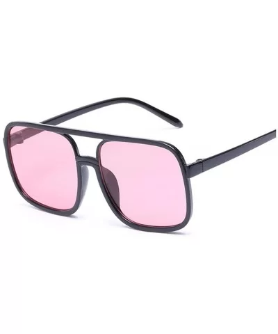 Black Square Oversized Sunglasses Women Big Frame Sun Glasses Mirror Oculos Unisex Gradient Hip Hop Shades - CQ197Y74NU7 $26....