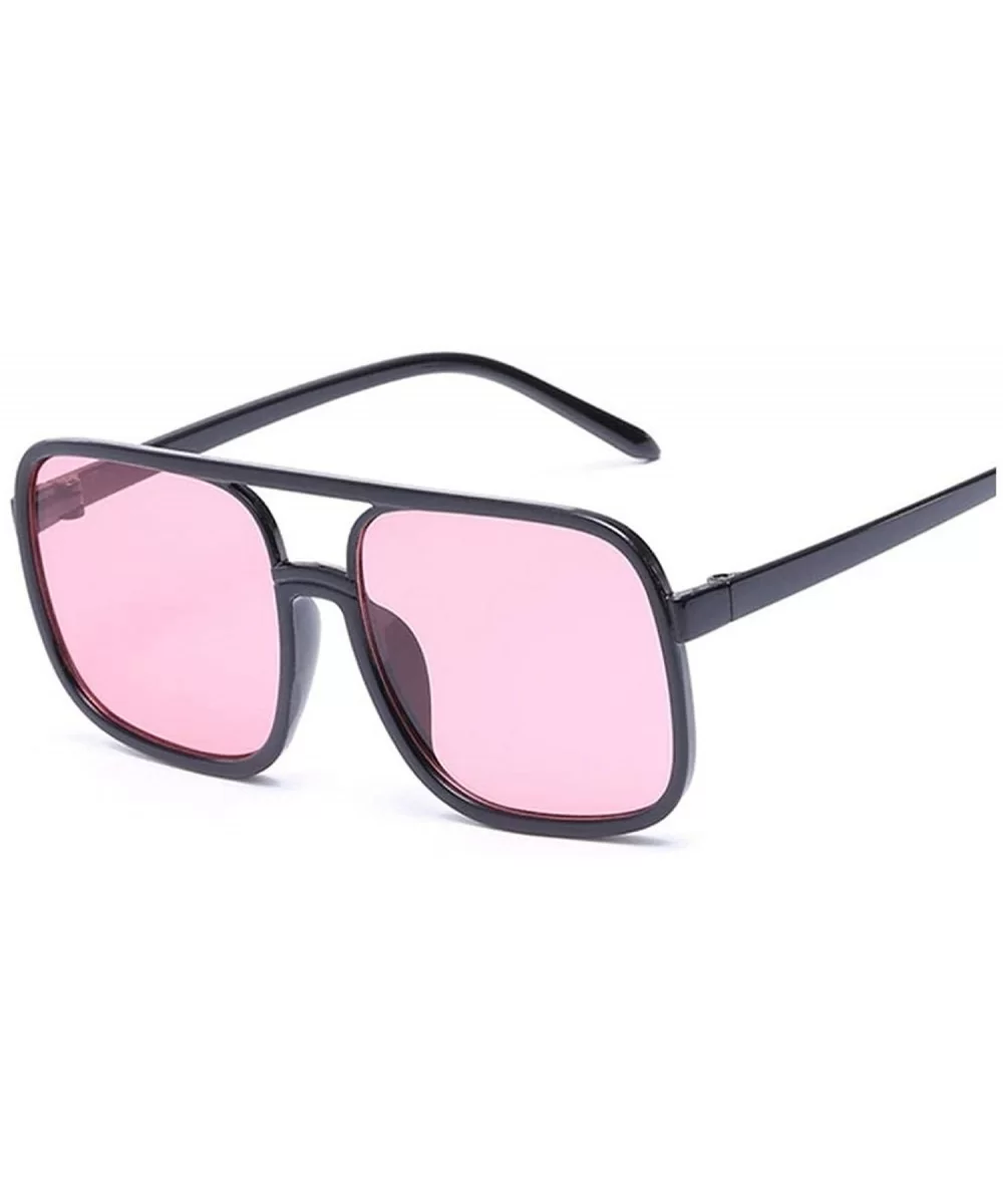 Black Square Oversized Sunglasses Women Big Frame Sun Glasses Mirror Oculos Unisex Gradient Hip Hop Shades - CQ197Y74NU7 $26....